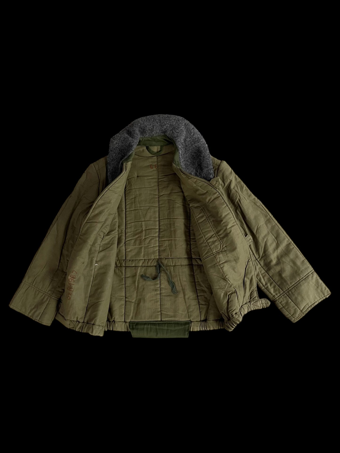 HUNGARIAN QUILTED BOMBER JACKET - L