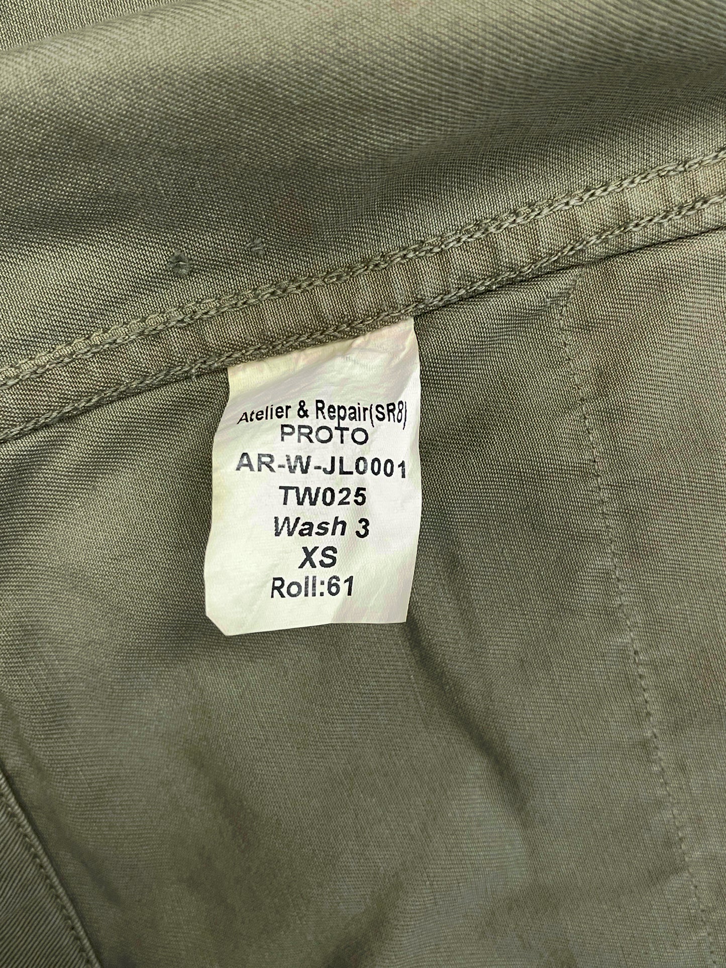 PRODUCTION SAMPLE PARKA JACKET - XS