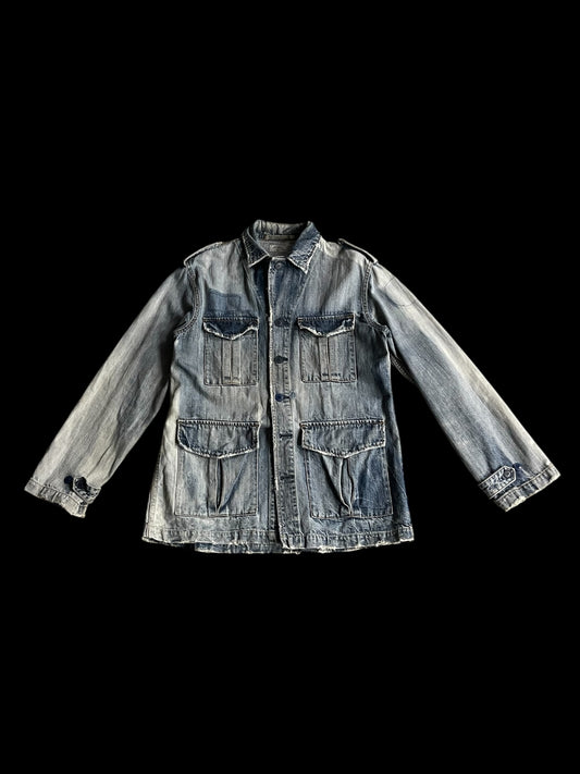 ETERNAL MULTI-PKT DENIM JACKET - L