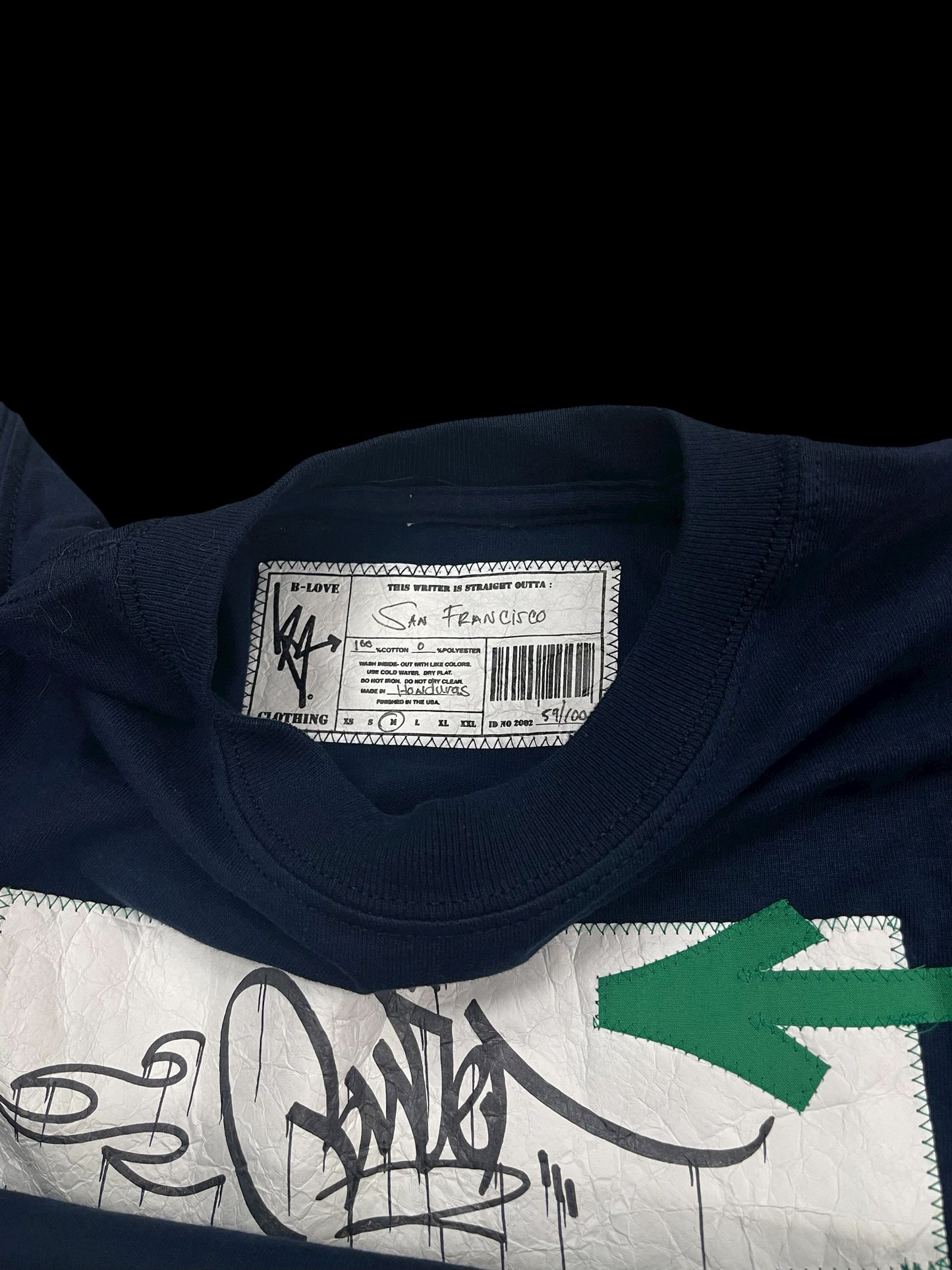 B-LOVE CLOTHING GRAFFITI T-SHIRT - M