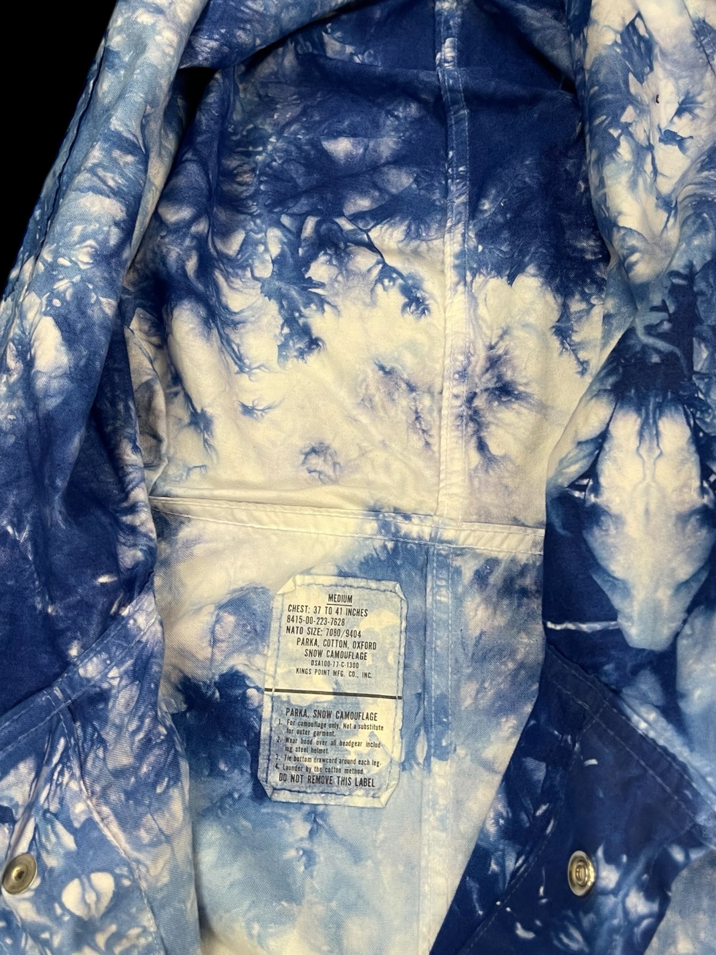 TRANSNOMADICA TIE-DYE SNOW PARKA - M