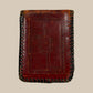 RED TOOLED “BJL” LEATHER WALLET