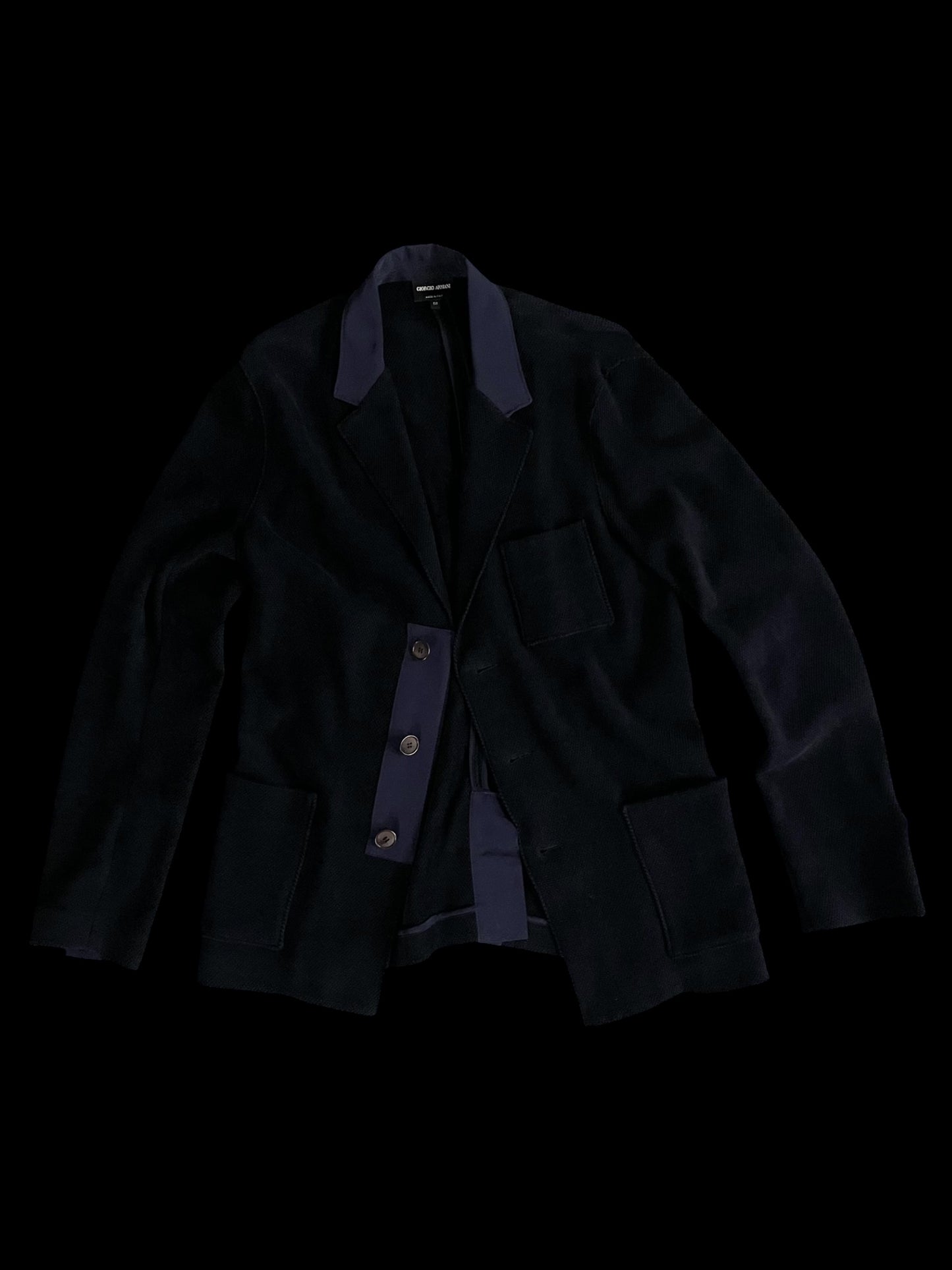 GIORGIO ARMANI STRETCH CHENILLE BLAZER - L