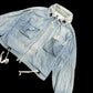 NIGEL CABOURN DENIM UTILITY JACKET - M