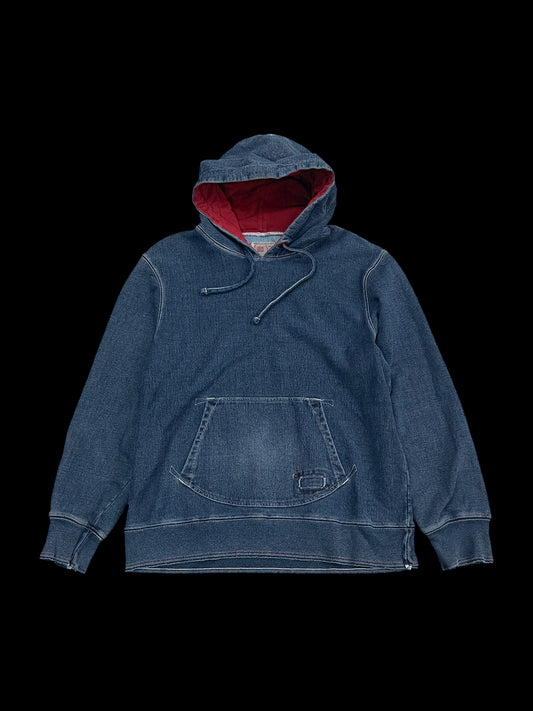 GAP DENIM PULLOVER SWEATSHIRT