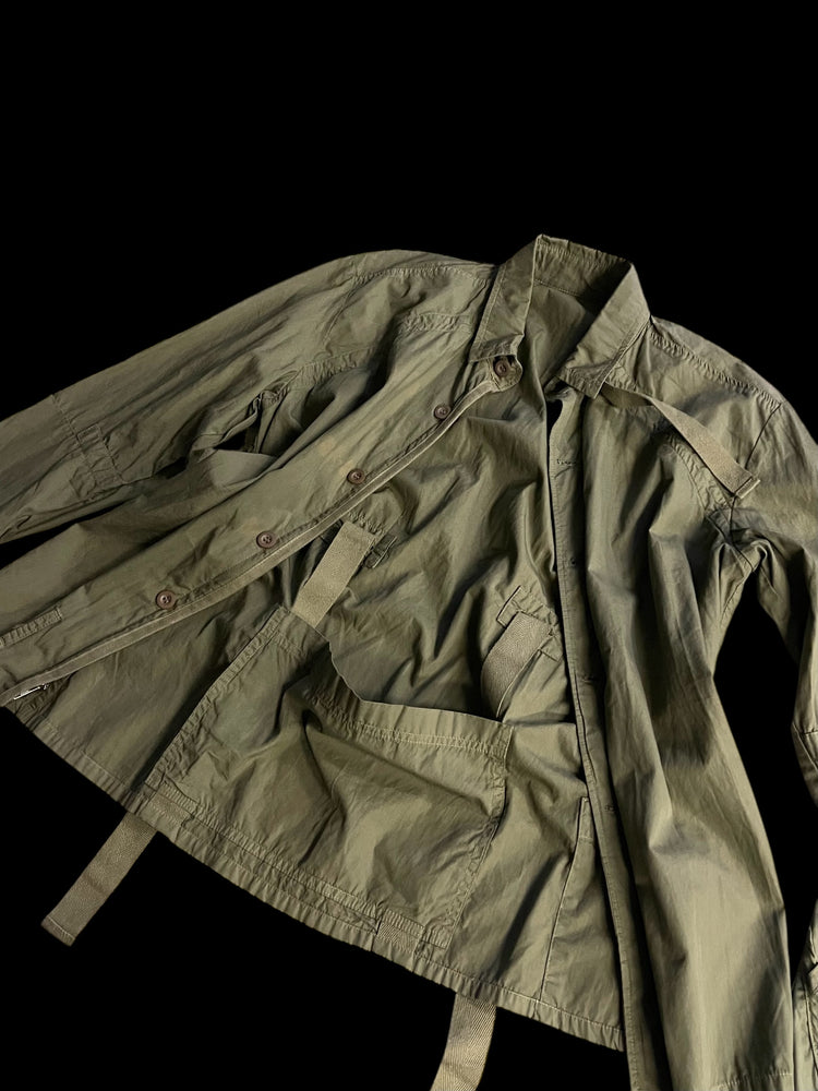 NICE COLLECTIVE OLIVE DRAB UTILITY SHIRT - M