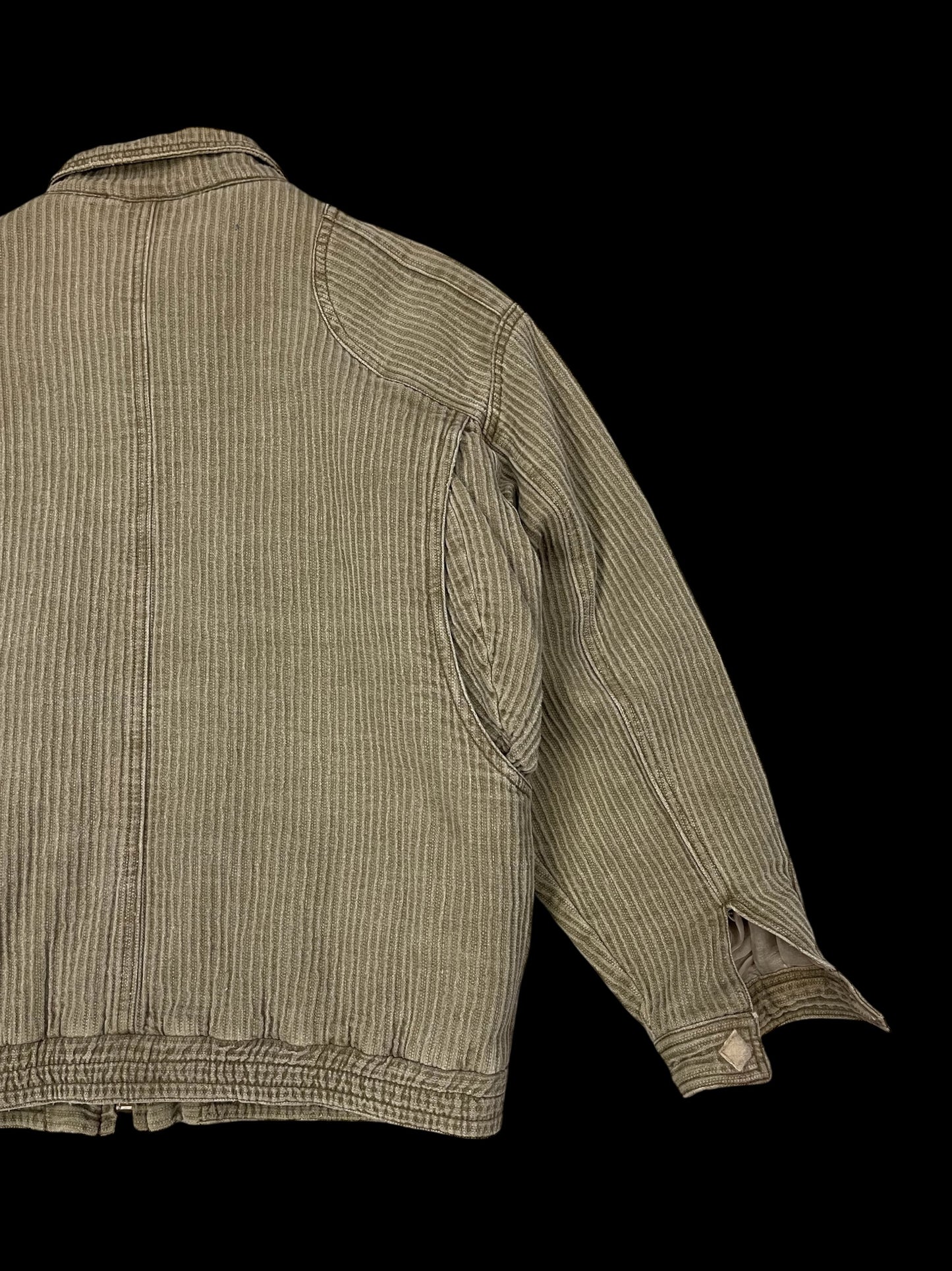 GYMNASIUM CORDUROY QUILTED FULL-ZIP BOMBER - M