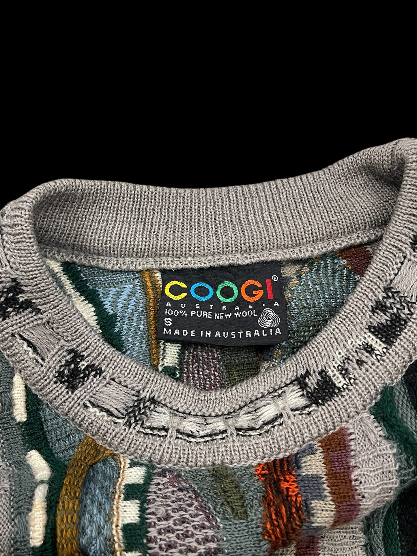 COOGI COTTON KNIT 3D SWEATER - S