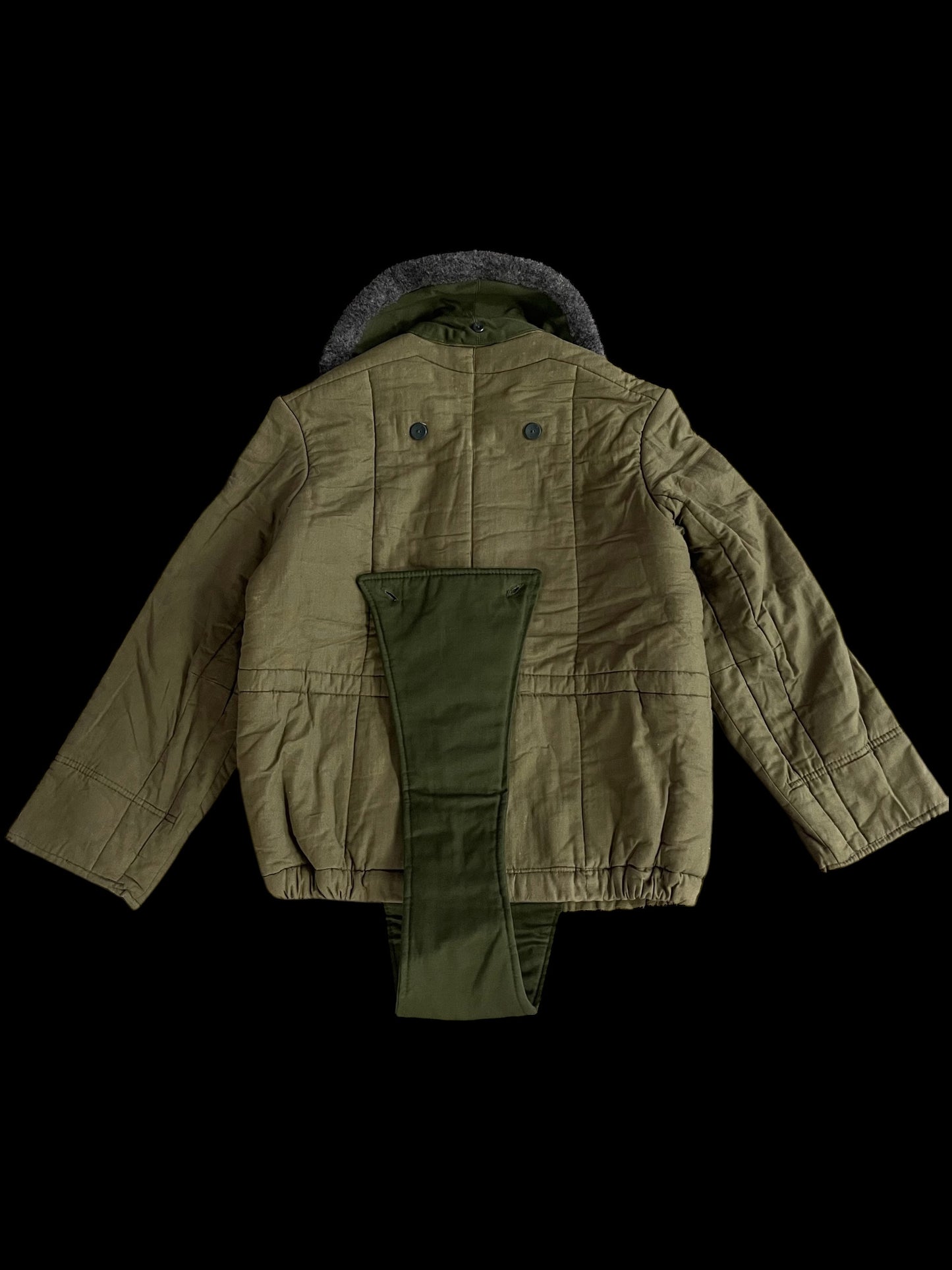 HUNGARIAN QUILTED BOMBER JACKET - L