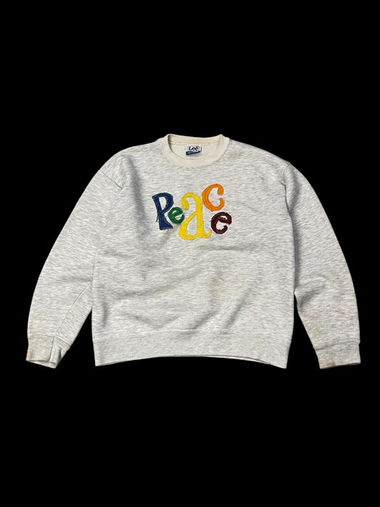 PEACE CREWNECK SWEATSHIRT - M