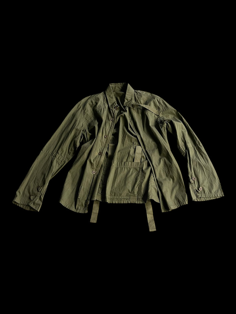 NICE COLLECTIVE OLIVE DRAB UTILITY SHIRT - M