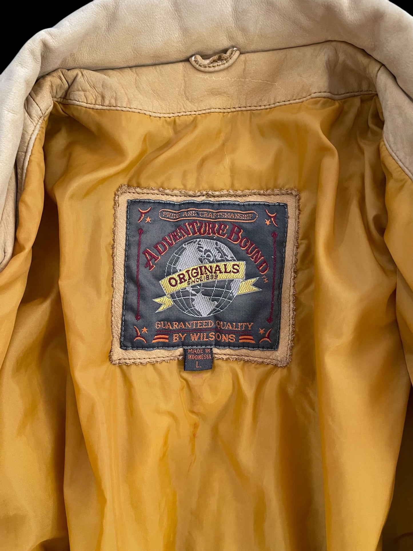 WILSONS LEATHER BOMBER JACKET - L