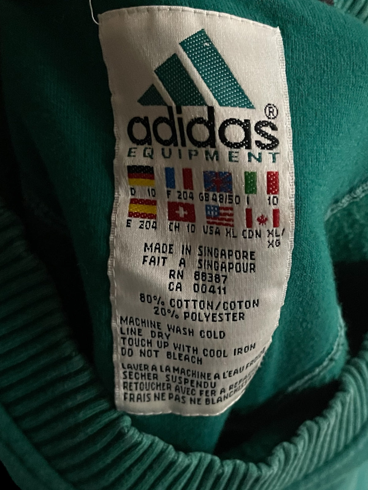 ADIDAS EQT CREWNECK SWEATSHIRT - XL