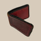 RED TOOLED “BJL” LEATHER WALLET