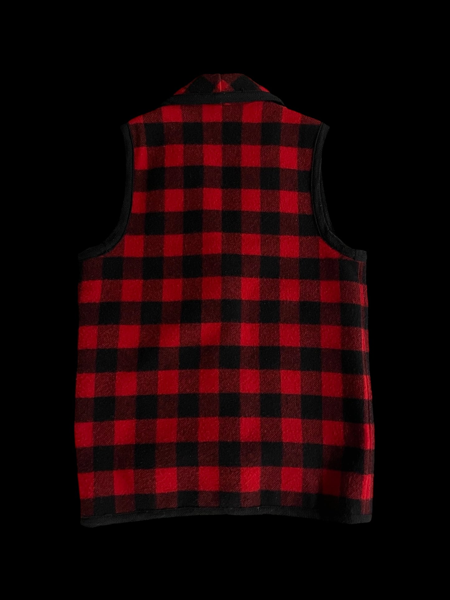 BUFFALO PLAID WOOLRICH VEST - M