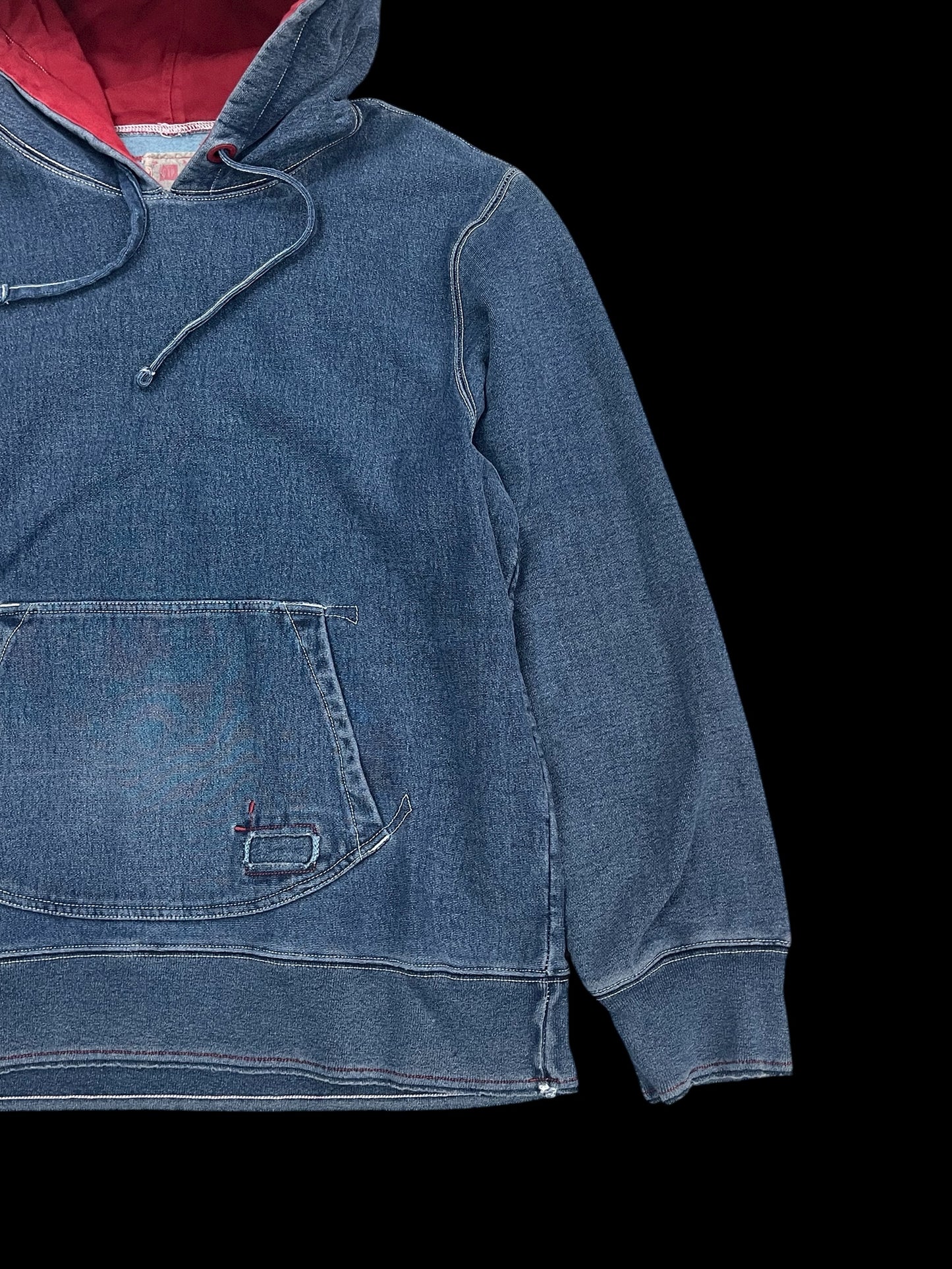 GAP DENIM PULLOVER SWEATSHIRT