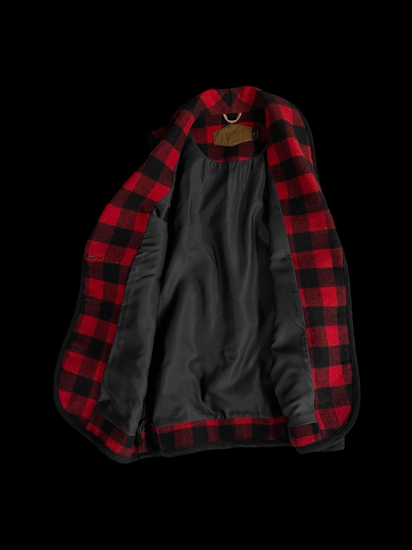 BUFFALO PLAID WOOLRICH VEST - M