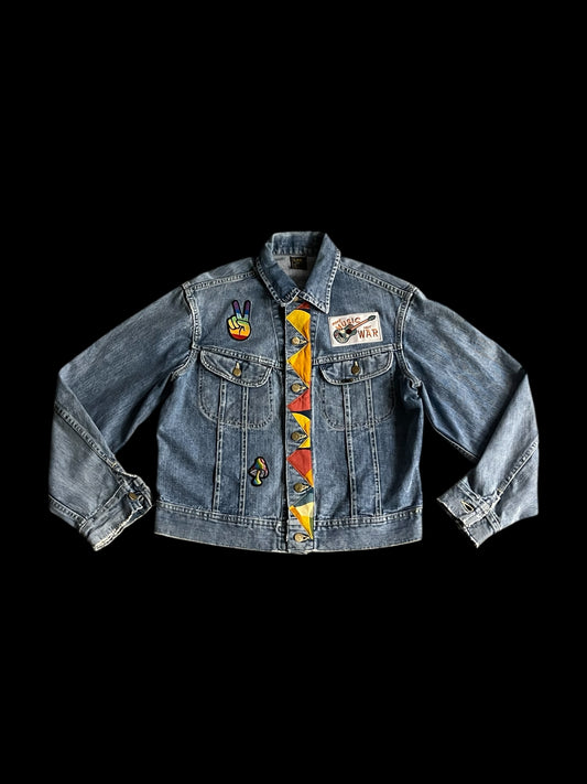 LEE MULTI-PATCH DENIM JACKET - L