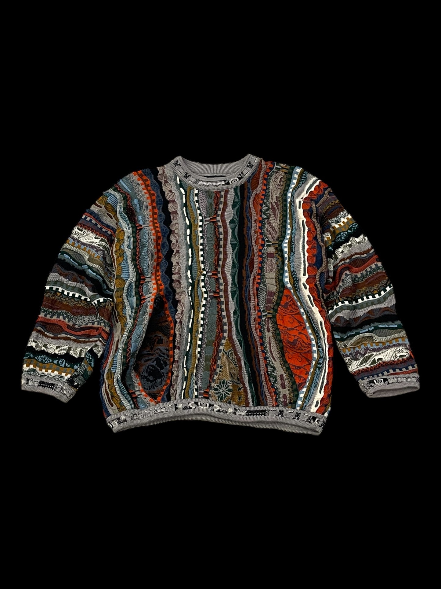 COOGI COTTON KNIT 3D SWEATER - S