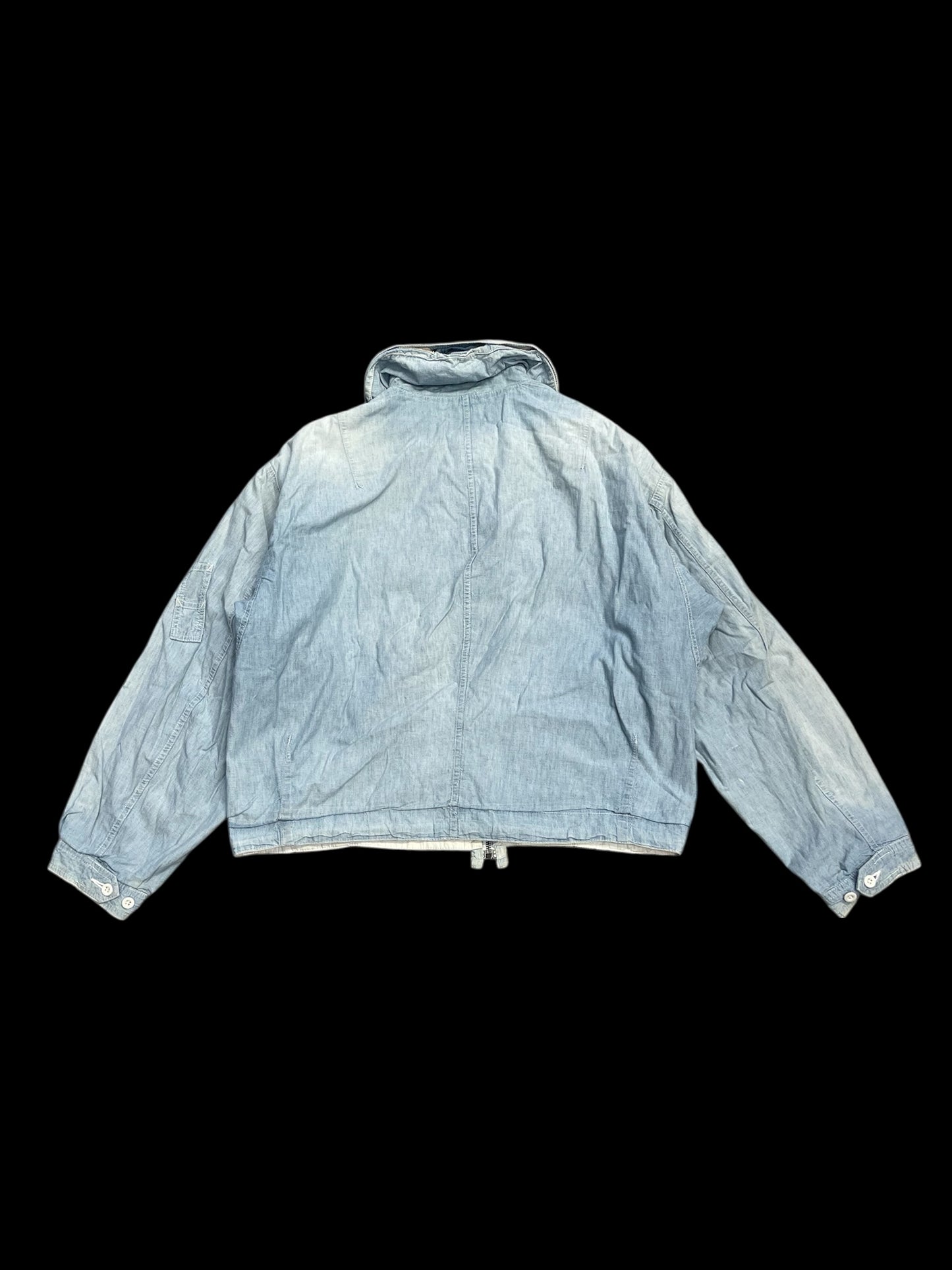 NIGEL CABOURN DENIM UTILITY JACKET - M