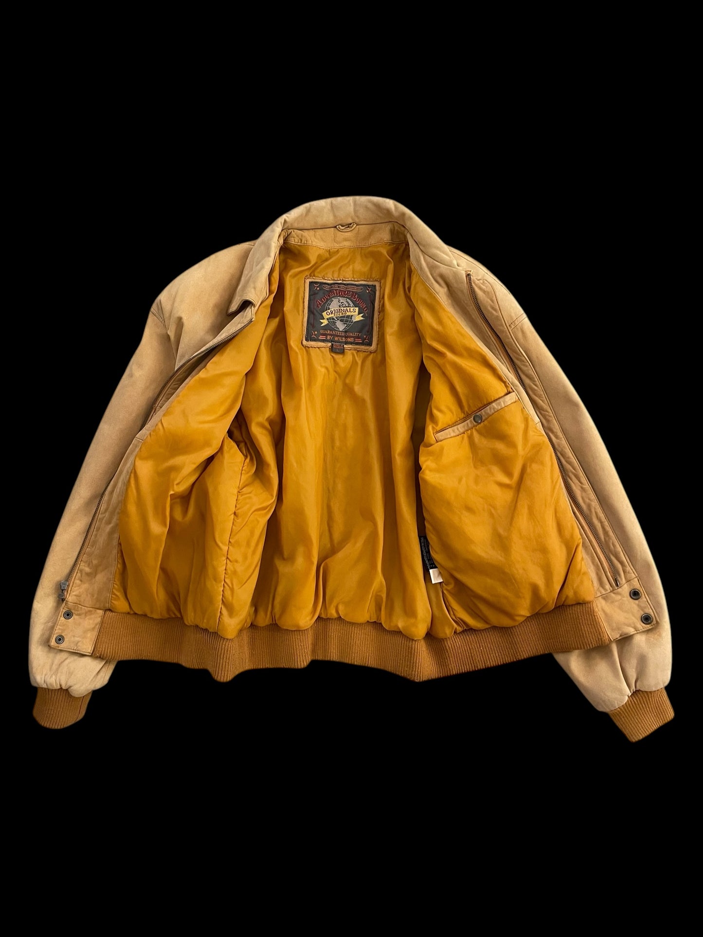 WILSONS LEATHER BOMBER JACKET - L
