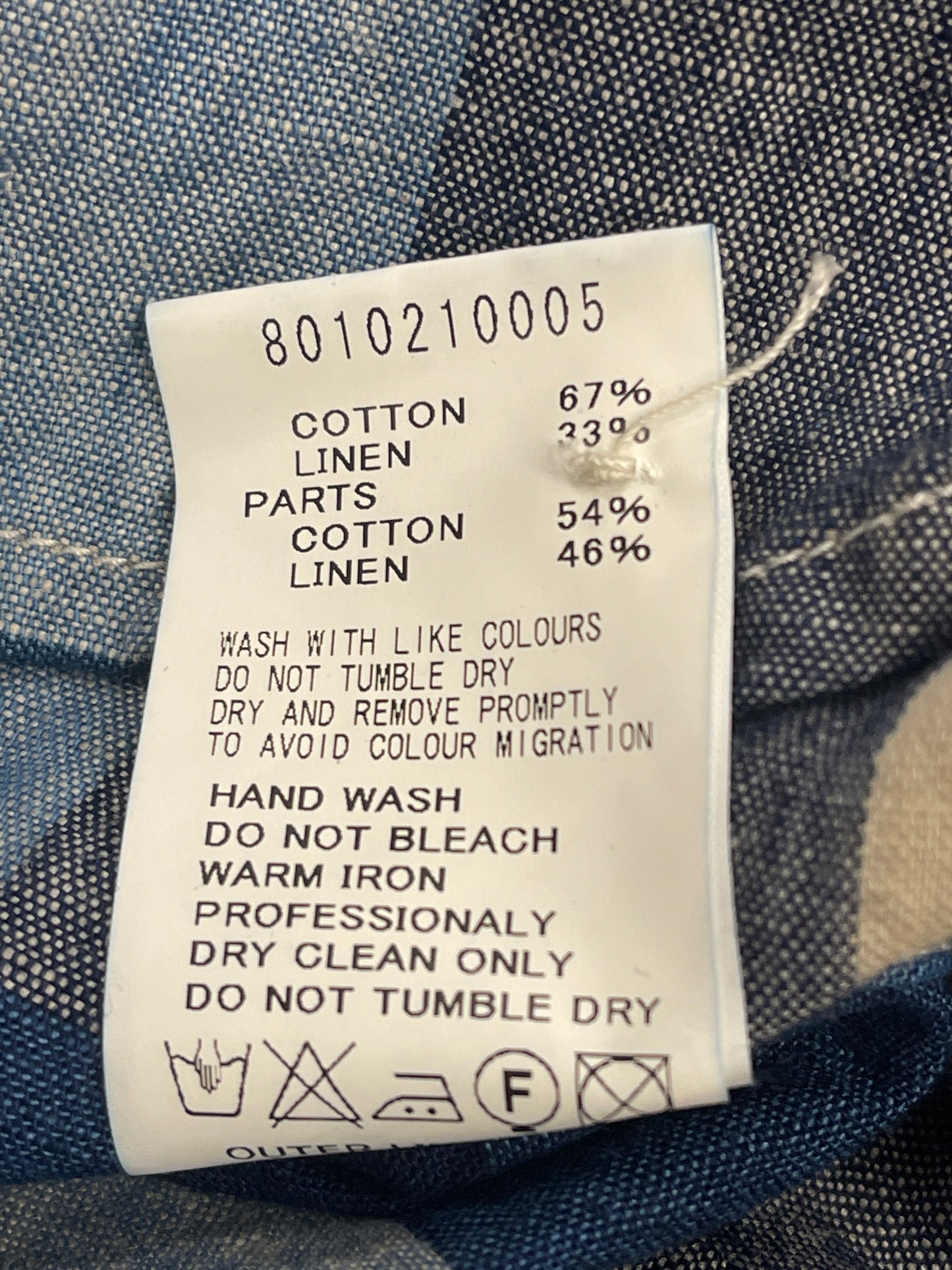 NIGEL CABOURN PLAID PRINT SHIRT - M