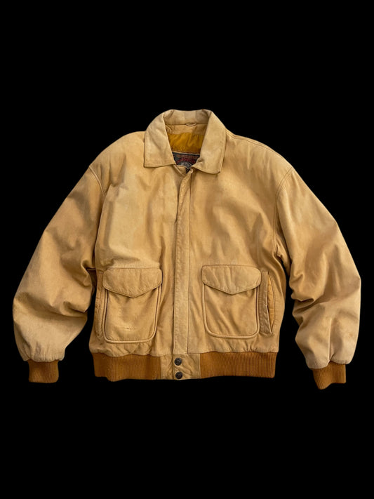 WILSONS LEATHER BOMBER JACKET - L