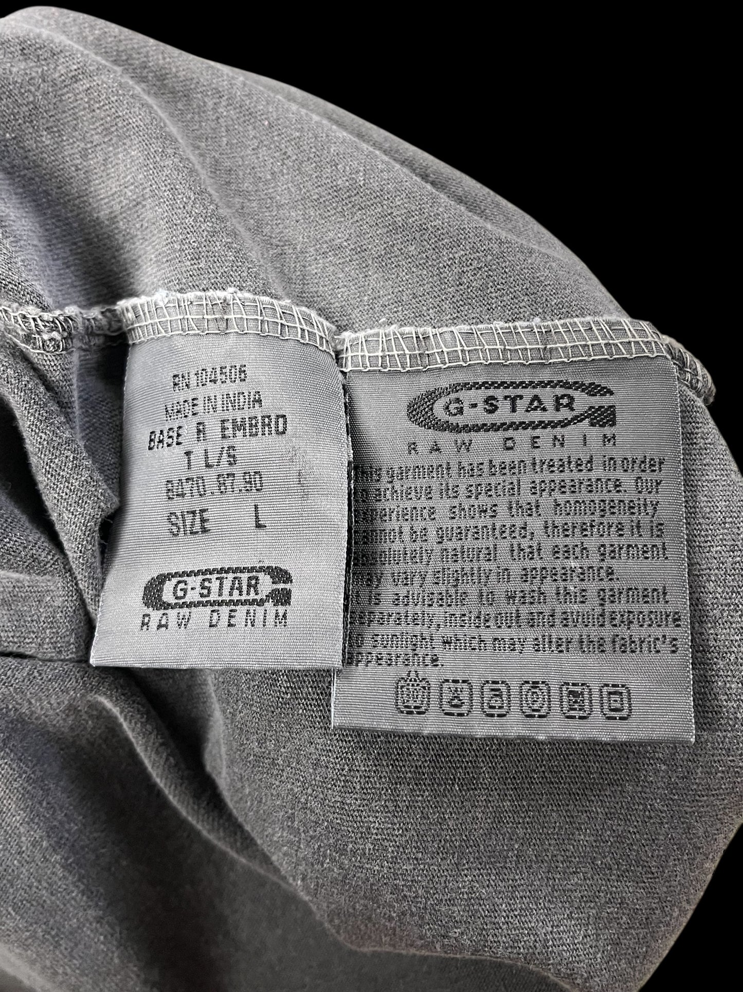 G-STAR RAW LS T-SHIRT - L