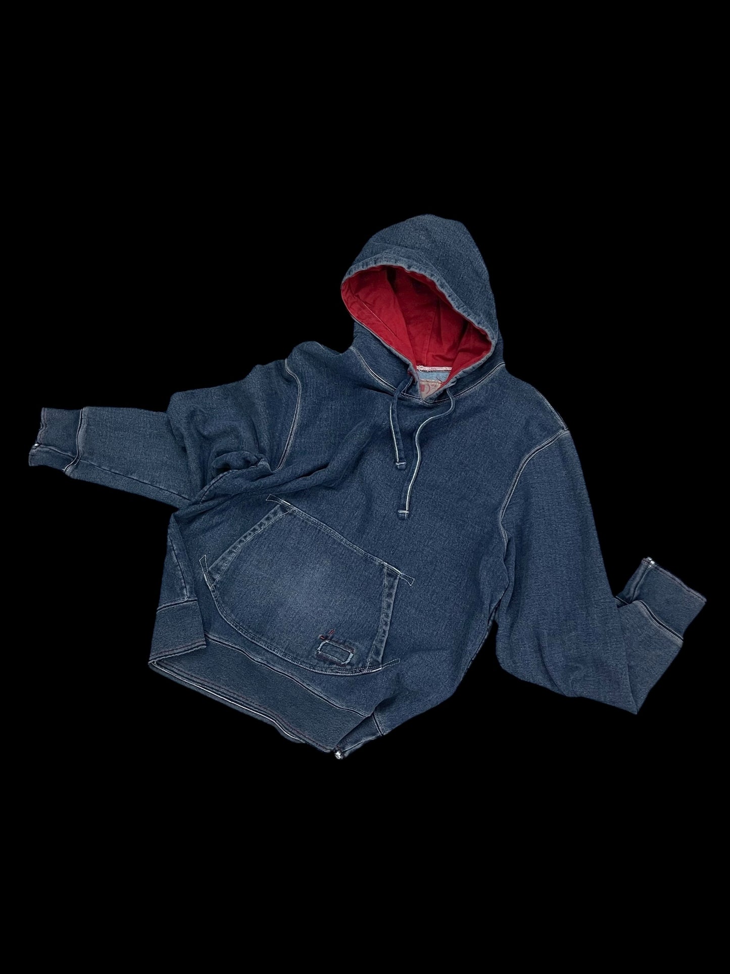 GAP DENIM PULLOVER SWEATSHIRT