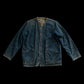 45RPM INDIGO BOMBER JACKET - M