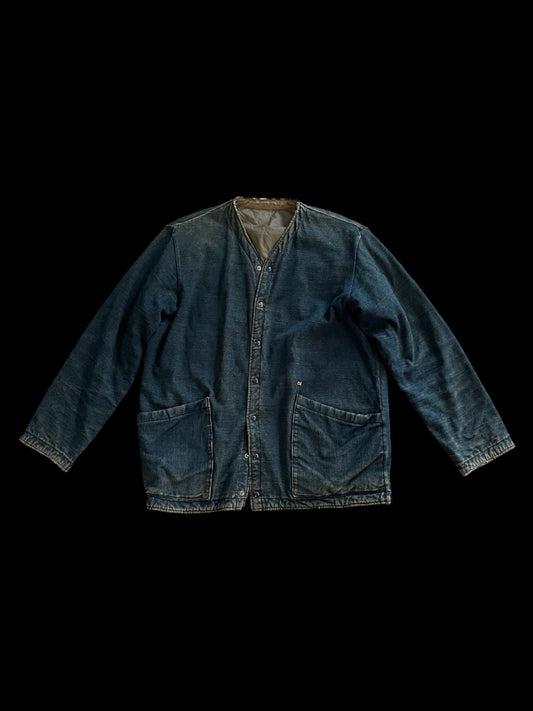 45RPM INDIGO BOMBER JACKET - M