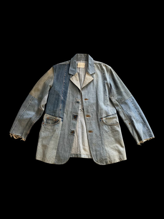 UPCYCLED LEVI'S DENIM COAT - M